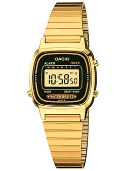 Relógio Casio Vintage Digital LA670WGA-1DF-SC - Dourado