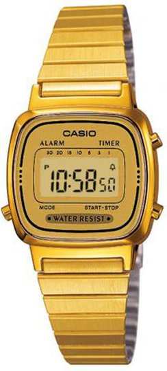 Relógio Casio Vintage LA-670WGA-9DF Digital - Dourado