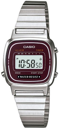 Relógio Casio Vintage LA670WA-4DF Digital - Prata