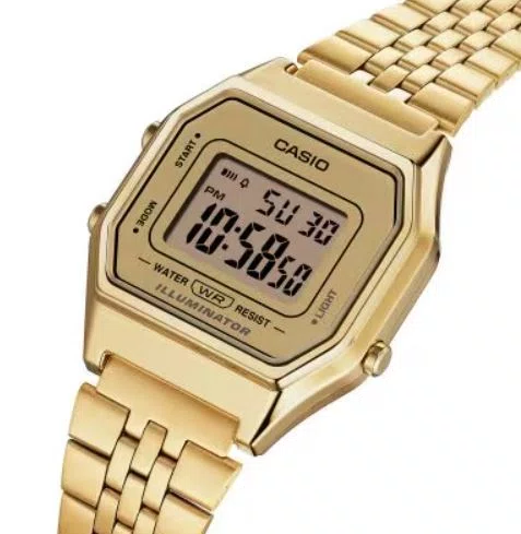 Relógio Casio Vintage LA680WGA-9BDF-SC - Dourado