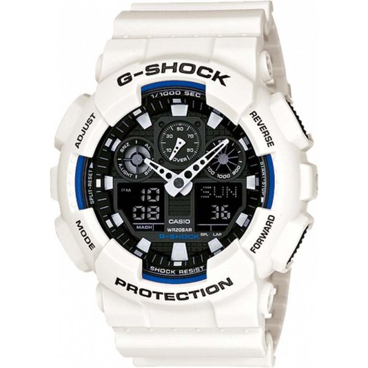 Relogio G-Shock Digital GA-100B-7ADR - Branco 