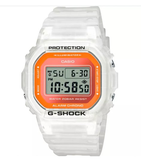 Relogio G-Shock Transparente DW-5600LS-7DR - Transparente