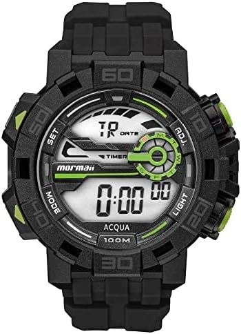 Relógio Mormaii M01148AC/8A - Preto/Verde