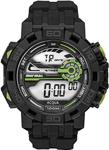 Relógio Mormaii M01148AC/8A - Preto/Verde