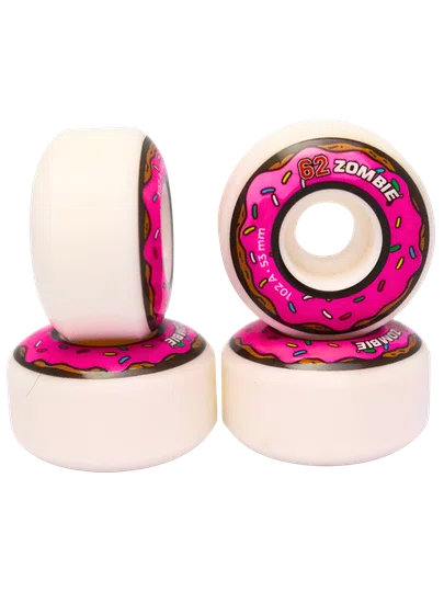 Roda 62 Zombie Modelo 001 53mm 102A - Rosa