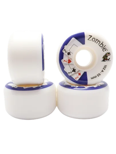Roda 62 Zombie Modelo 005 53mm 102A - Branco/Azul