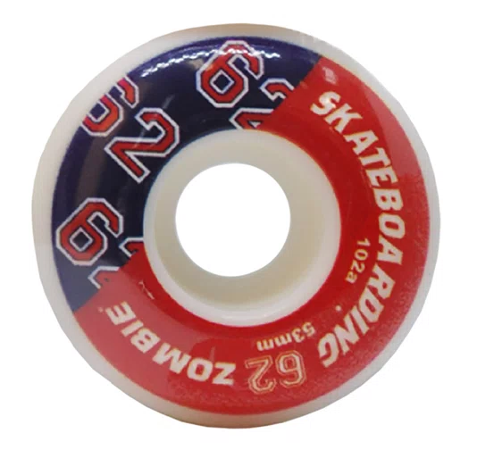 Roda 62 Zombie Modelo 005 53MM 102A - Vermelho/Azul