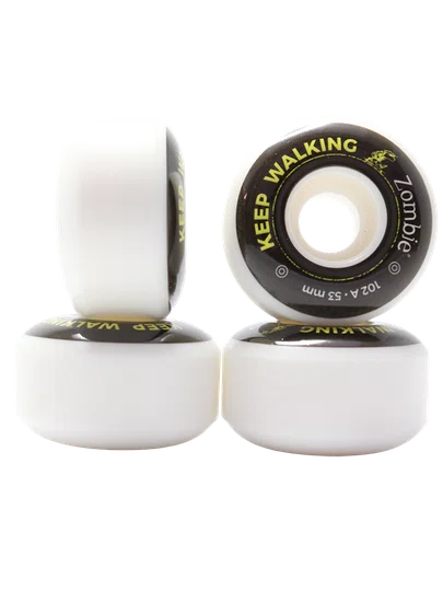 Roda 62 Zombie Modelo 010 53mm 102A - Preto/Branco