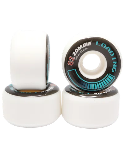Roda 62 Zombie Modelo 011 53mm 102A - Preto/Azul