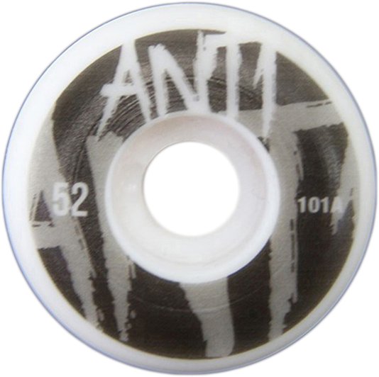 Roda Anti Action 52mm 101A High Speed - Branco/Preto