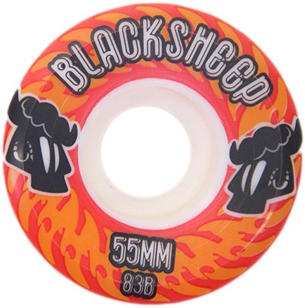 Roda Blacksheep Imp 55mm - Vermelho/Laranja