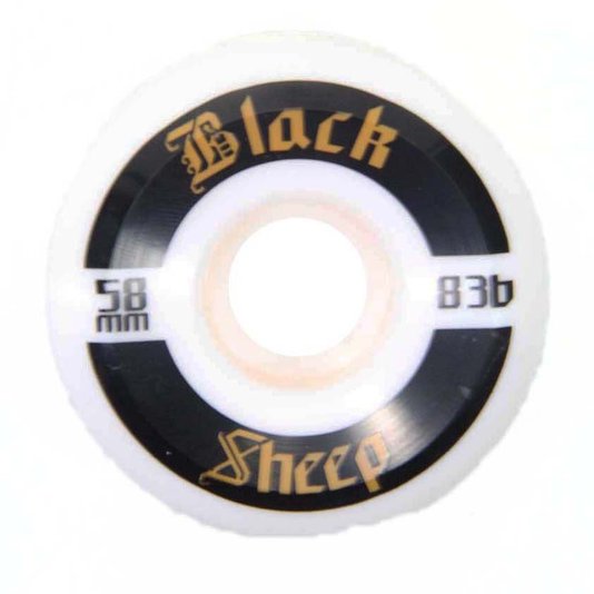 Roda Blacksheep Imp 58mm 83B - Branco/Preto