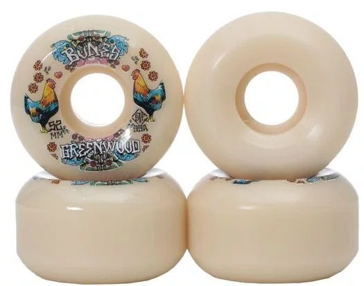 Roda Bones 52MM Greenwood Da Coupe V5 Sidecut - Branco