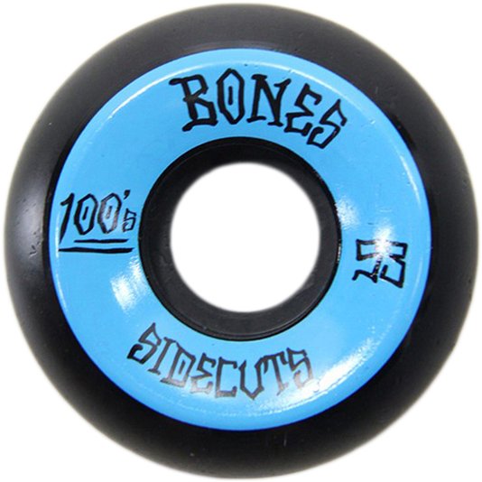 Roda Bones 53mm V5 100A - Preto/Azul