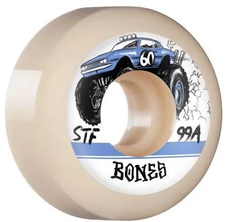 Roda Bones Big Rigs 60MM - Branco/Azul