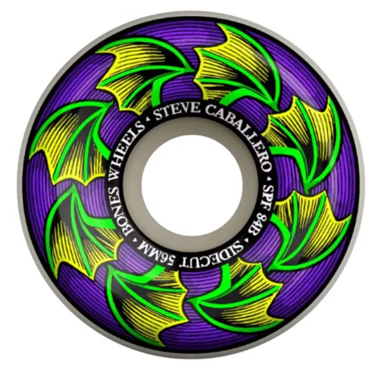 Roda Bones Caballero Bat Wings 56MM - Roxo