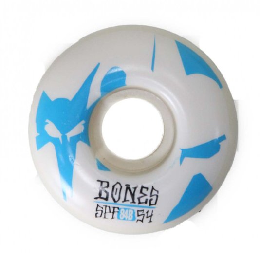 Roda Bones Sonic 54MM SPF - Branco/Azul