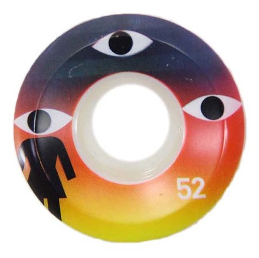 Roda Girl Eyes 52mm - Marinho/Amarelo 