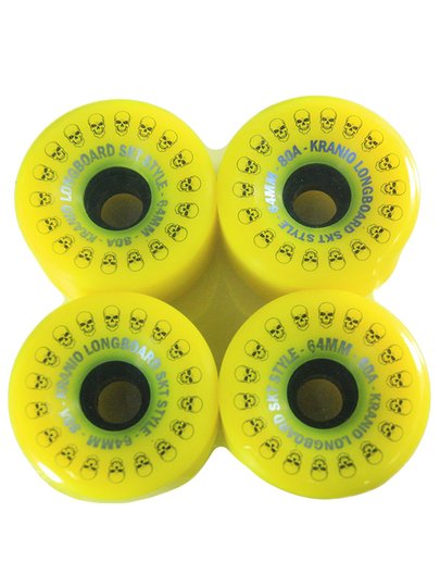 Roda Kranio Long 64MM 80A - Amarelo