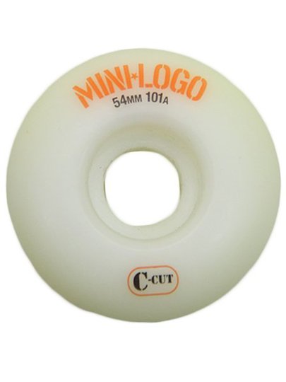 Roda Mini Logo 54mm 101a C-cut - Branco