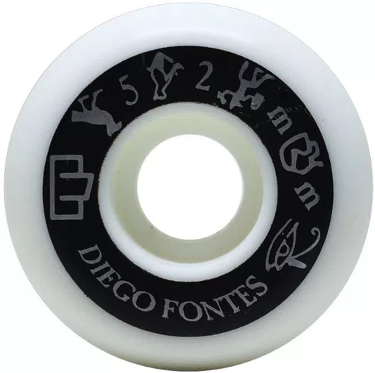 Roda Moska 52mm 1058 Diego Fontes - Branco