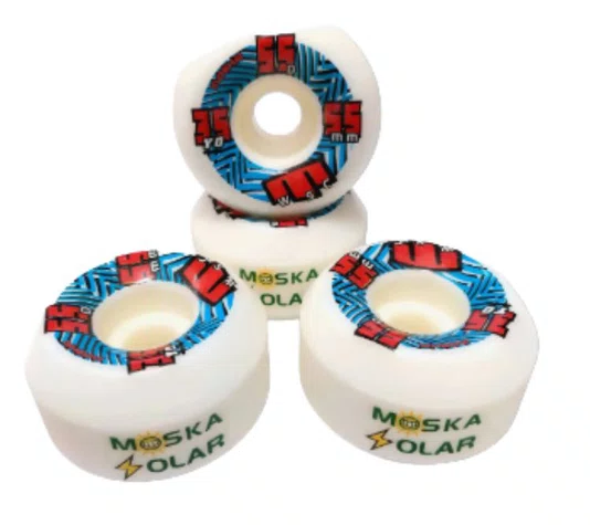 Roda Moska 55MM 55D WSC 1076 - Branco