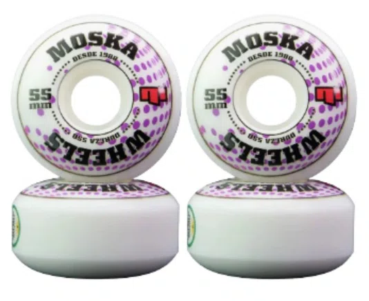 Roda Moska 55MM Rock - Branco
