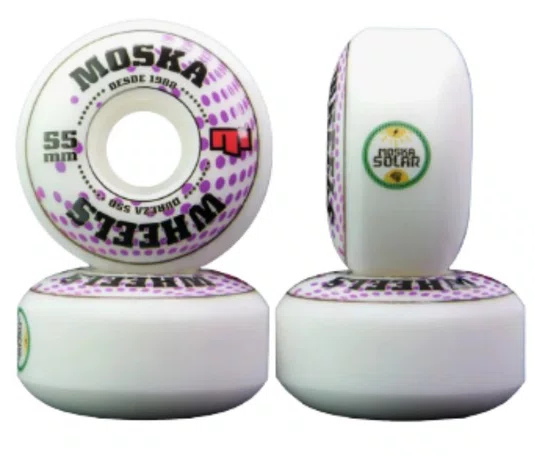 Roda Moska 55MM Rock - Branco