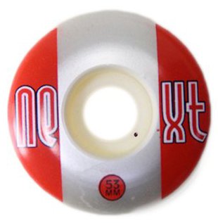 Roda Next 53mm - Branco/Vermelho