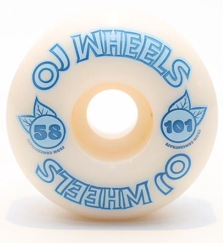 Roda OJ Concentrates Hardline SHR 58MM 101A - Branco 