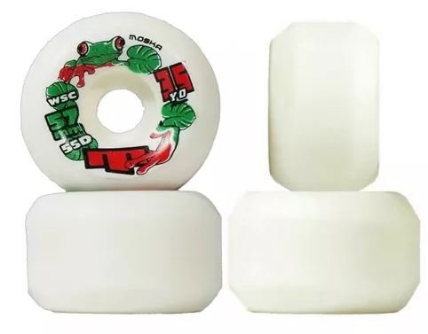 Roda Para Skate OJ Wheels Concentrate 101A 53MM - Branco Laranja