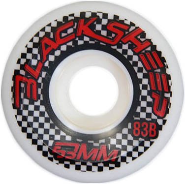 Roda para Skateboard Blacksheep IMP.V7 53mm 83B - Branco/Vermelho