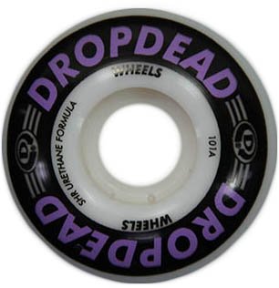 Roda para Skateboard Dropdead Killer 52mm 101A - Preto/Roxo
