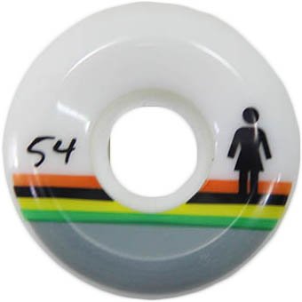 Roda para Skateboard Girl 54mm - Branco