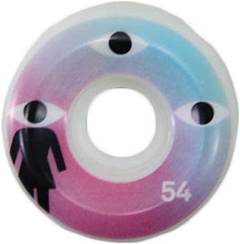 Roda para Skateboard Girl Eyes 54mm - Azul/Rosa