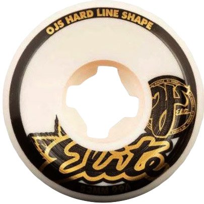 Roda Para Skateboard OJ Hardline - Branco/Preto