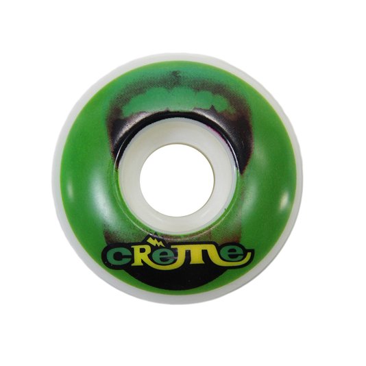 Roda Skateboard Creme Boca 49mm - Branco/Preto