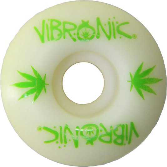 Roda Skateboard Vibronic 56mm 83b Branco/Verde