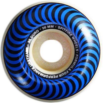 Roda Spitifire Formula Four 56mm - Bege/Azul