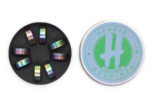 Rolamento Hondar 6 Ball Ceramic - Prata/Verde 