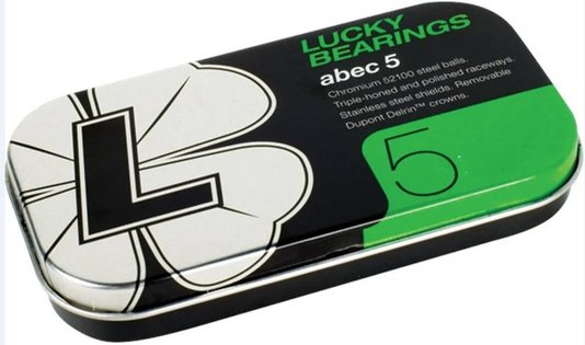 Rolamento Skate Hard Lucky Bearings Abec 7 Performance Skateboard Bearings - Green