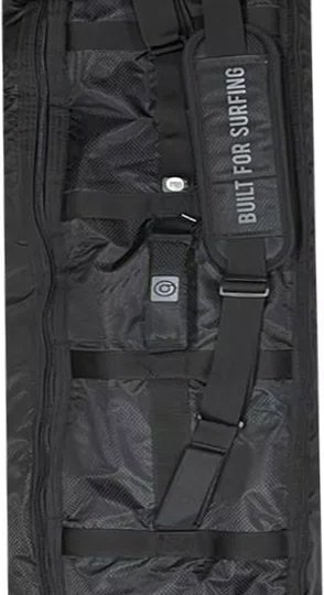 Sarcófago Triplo de Viagem Bully’s para Pranchas de Surf com Rodas Premium 7.0  - Preto