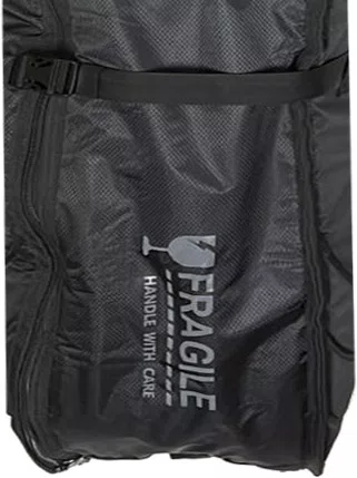 Sarcófago Triplo de Viagem Bully’s para Pranchas de Surf com Rodas Premium 7.0  - Preto