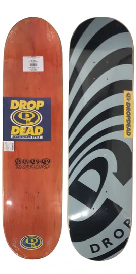 Shape Drop Dead Marfim Waves Logo 8.25 - Preto/Azul