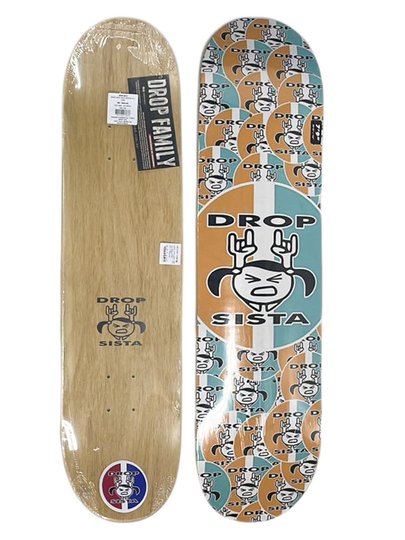 Shape Drop Sista Marfim Classic Logo 7.9 - Laranja/Verde