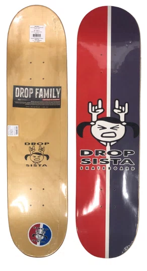 Shape Drop Sista Marfim New Logo 7.75  - Vermelho/Marinho