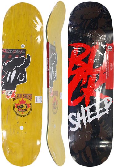 Shape para Skateboard Blacksheep OG Maple - Preto