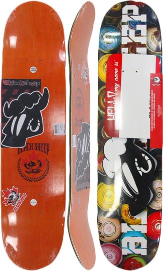 Shape para Skateboard Blacksheep Paint Maple 85 - Multi Cores