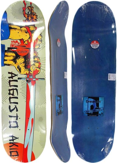 Shape para Skateboard Dreamin Marfim/Fiber Pro Model Augusto Akio 85 - Diversas