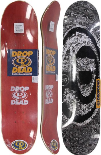 Shape para Skateboard Dropdead Marfim Races Of Life 85 - Preto/Branco